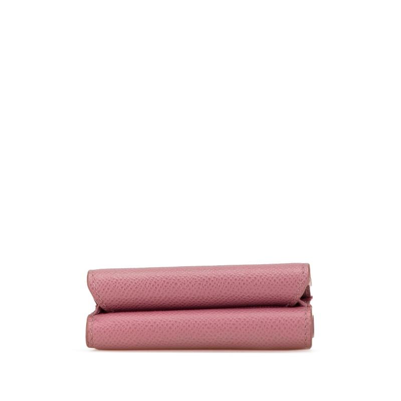 Dior キルティング 二つ折り財布 ピンク ◇パステルピンク♪◇DIOR Jolie Dahlia 2つ折り財布 ハート (Dior