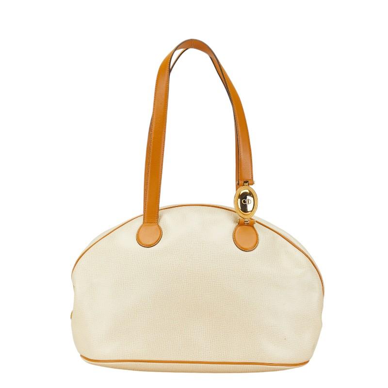 Diorボストンバッグ ブラウン ベージュ ロゴカバン