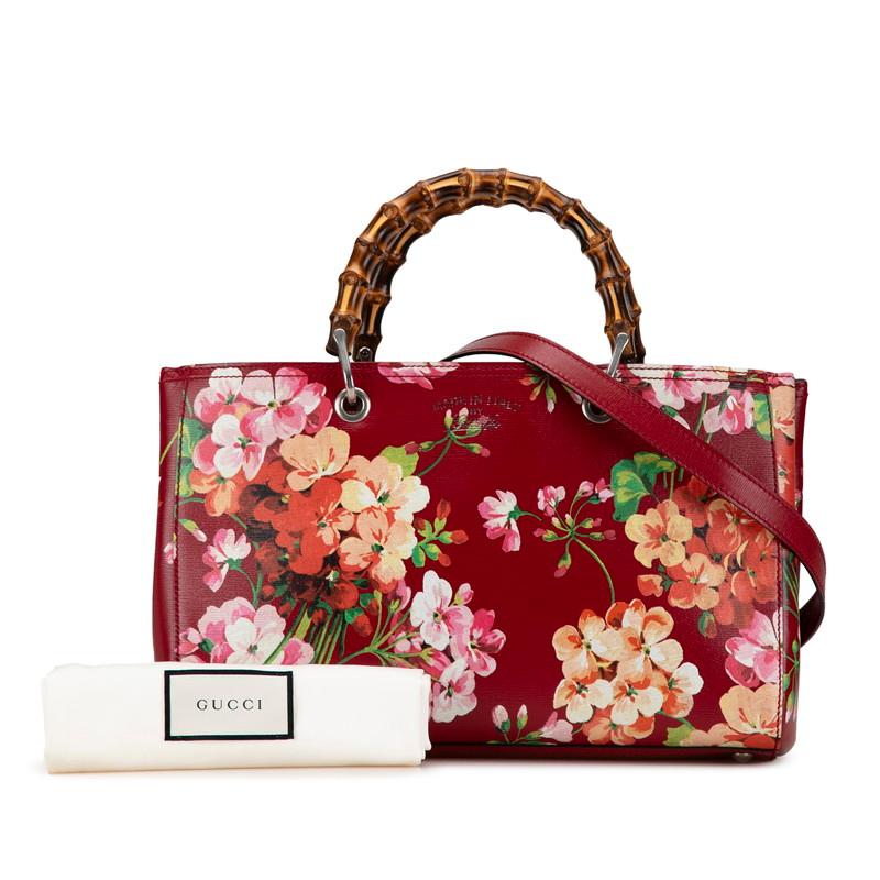 GUCCI グッチ バンブーショッパー ミディアム ブルームス GUCCI グッチ バンブーショッパー ミディアム ブルームス