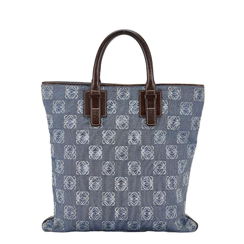 LOEWE（ロエベ） アナグラム ハンドバッグ トートバッグ ブルー 