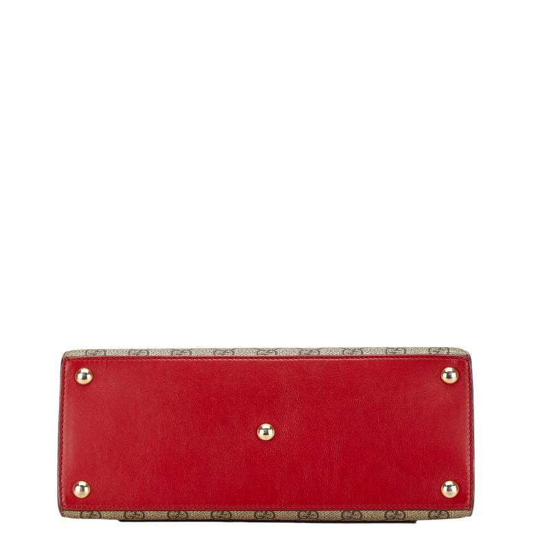 グッチ GUCCI GGスプリーム バレンタイン限定 ショルダーバッグ バッグ PVCコーティングキャンバス レザー レディース ベージュ系 / ブラウン系 / レッド系 637048 【中古】 GUCCI（グッチ） GUCCI GGスプリーム ショルダーバッグ バッグ PVC