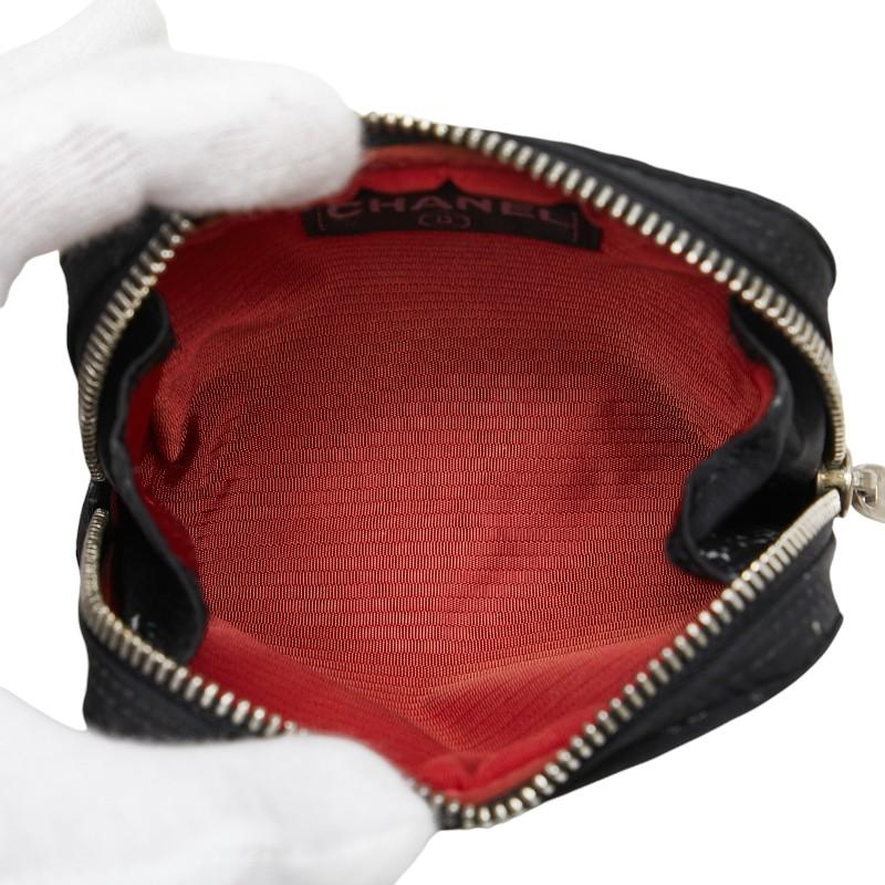 CHANEL シャネル 旧 トラベルライン コインケース 小銭入れ 小物入れ 黒 CHANEL シャネル 旧トラベルライン コインケース 小銭入れ