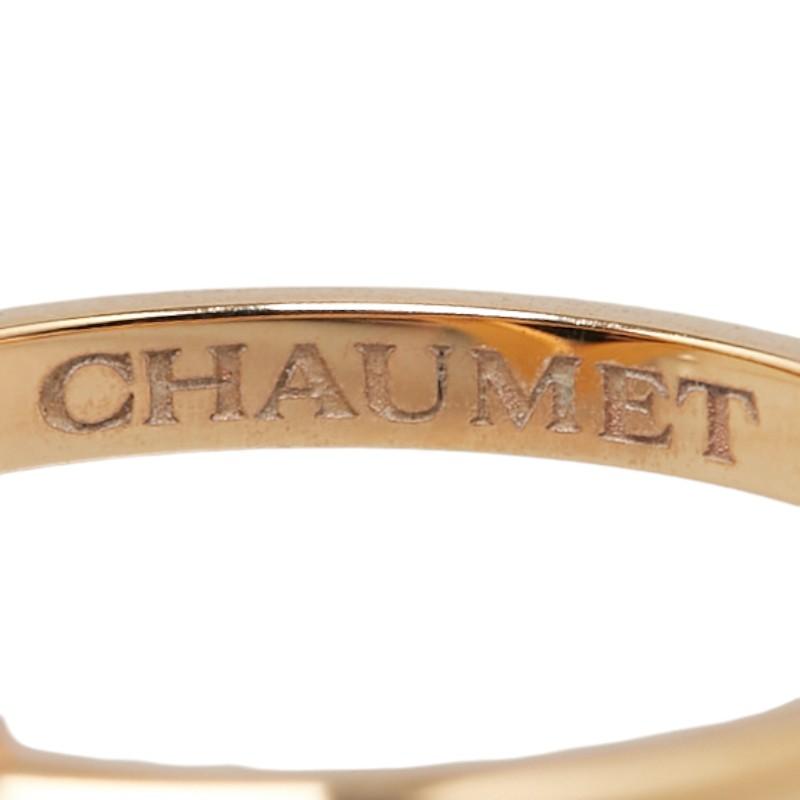 CHAUMET ショーメ リアン オープンハート リング 指輪 #52 K18PG  