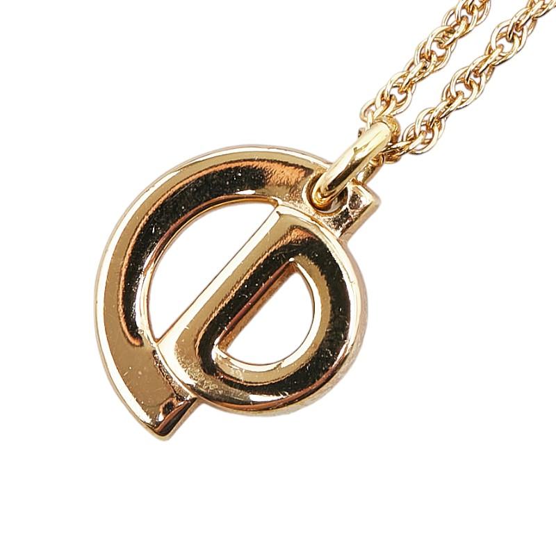 Dior ゴールドメッキ ロゴネックレス