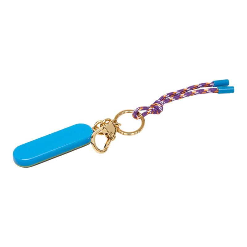 GUCCI（グッチ） ロゴ バッグチャーム キーホルダー キーリング ブルー 