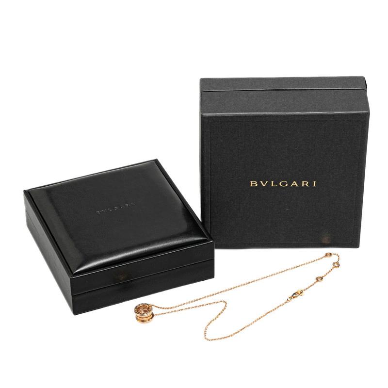 BVLGARI ブルガリ ビーゼロワン 3バンド ネックレス 335924
