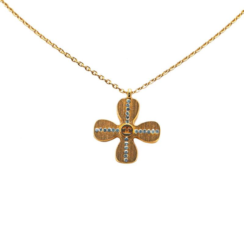 CHANEL シャネル クローバー モチーフ ラインストーン ココ CHANEL シャネル クローバー モチーフ ラインストーン ココ