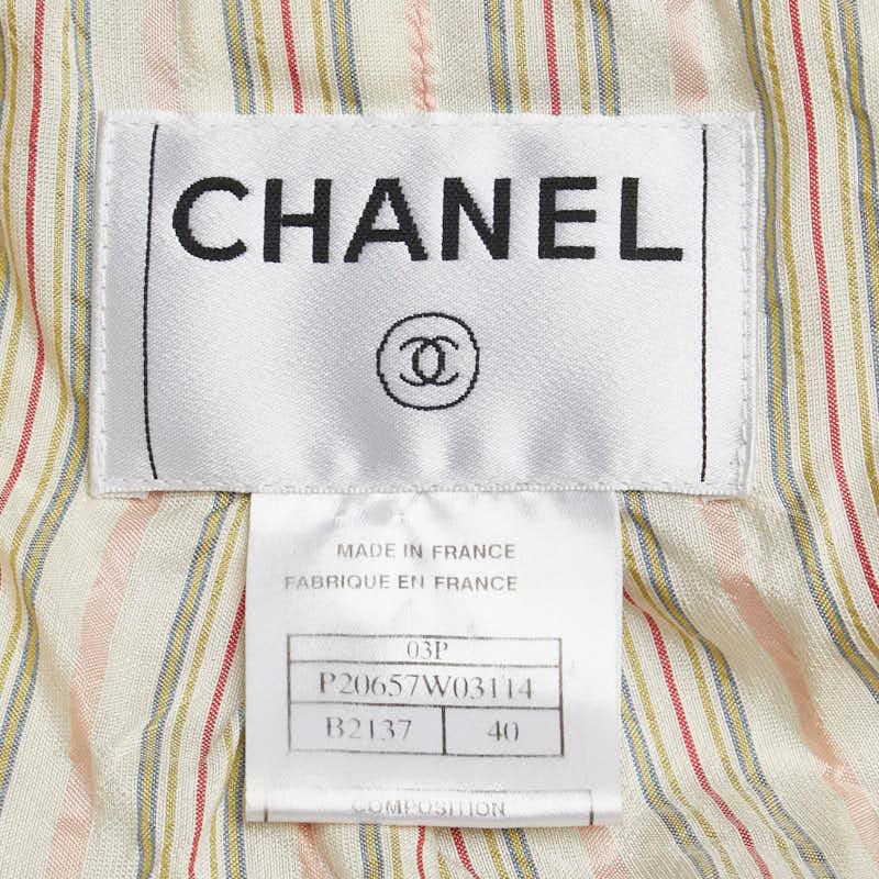 CHANEL シャネル ココマーク ジャケット サイズ:40 ベージュ ピンク  