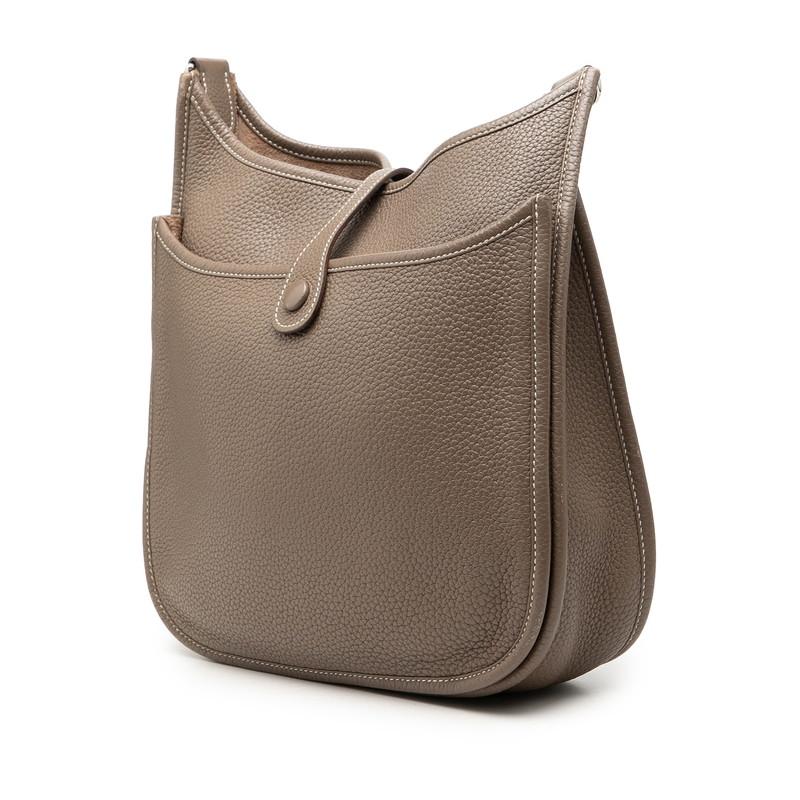 最終価格 HERMES エルメス エブリン 3PM エトゥープ ショルダーバッグ HERMES（エルメス） エブリン3 PM 斜め掛け ショルダーバッグ
