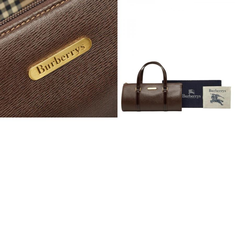 Burberrys ミニボストンバッグ ブラウン BURBERRY（バーバリー） ハンドバッグ ミニボストンバッグ ブラウン