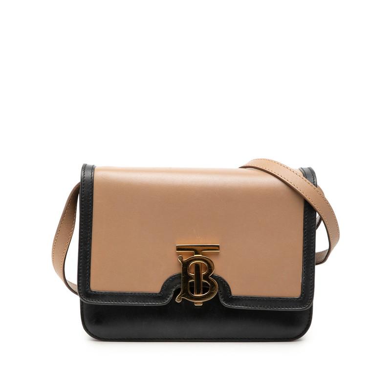 【✨極美品】 バーバリー ショルダーバッグ TBロゴ 斜め掛け レザー ブラウン BURBERRY（バーバリー） TBロゴ 斜め掛け ショルダーバッグ ブラウン