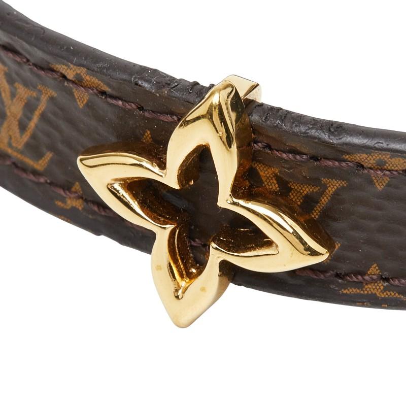 美品 ルイヴィトン ブラスレ ブルーミング ブレスレット モノグラム LV ロゴ LOUIS VUITTON（ルイ・ヴィトン） ルイ ヴィトン モノグラム ブラスレ