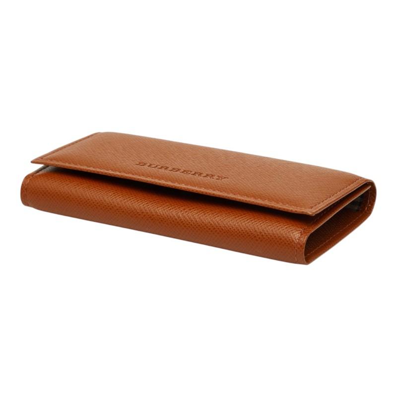 バーバリー　4連 キーケース　ノバチェック　キャンバス　レザー　茶色　ブラウン BURBERRY（バーバリー） ノバチェック 4連 キーケース ブラウン レザー