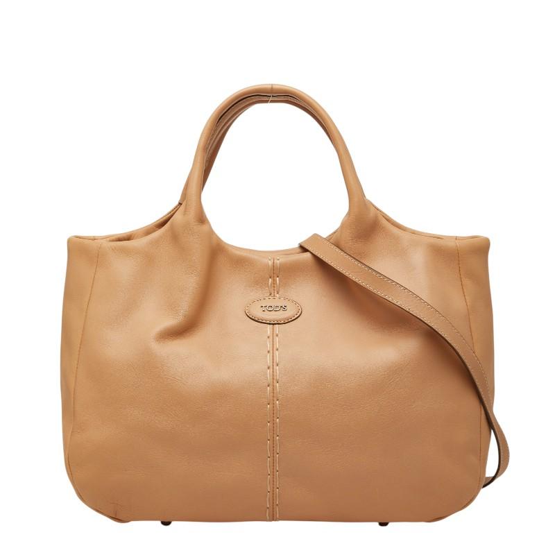 トッズ ハンドバッグ ショルダーバッグ 2WAY ベージュ レザー