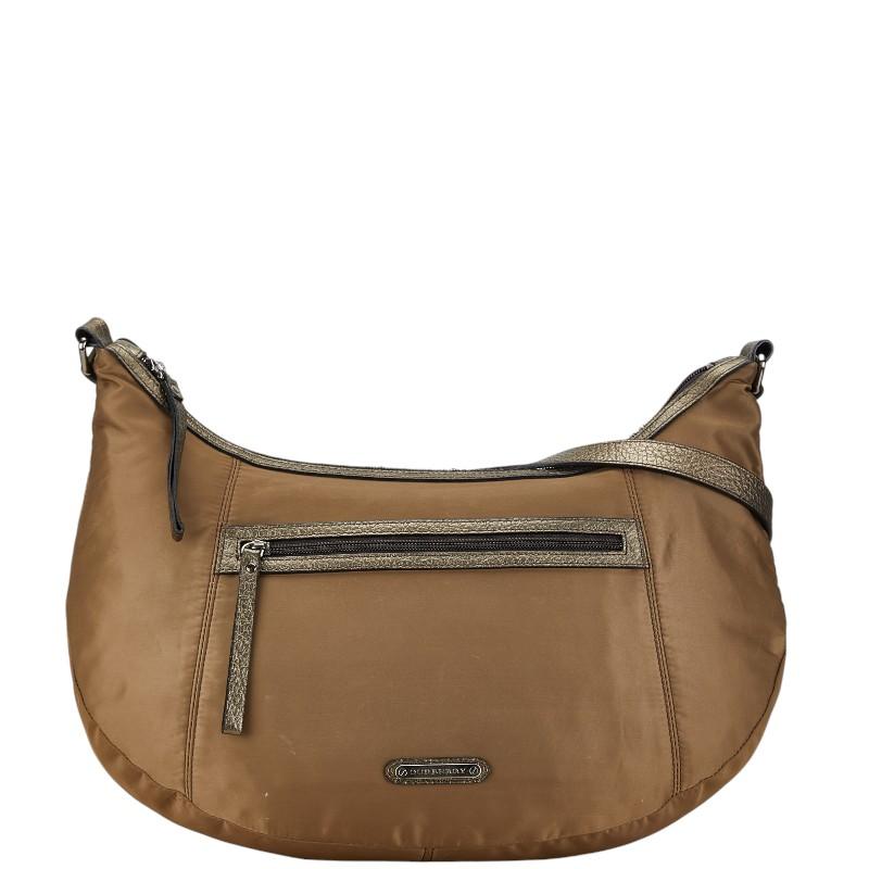 BURBERRYバーバリーショルダーバッグブラウンロゴプレート