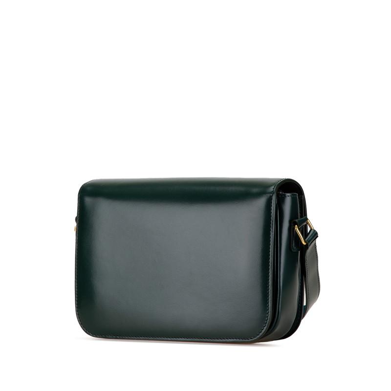 CELINE（セリーヌ） トリオンフ クラシック ショルダーバッグ グリーン