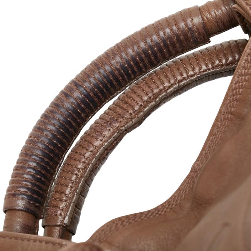 LOEWE（ロエベ） アナグラム ナッパアイレ ハンドバッグ ブラウン