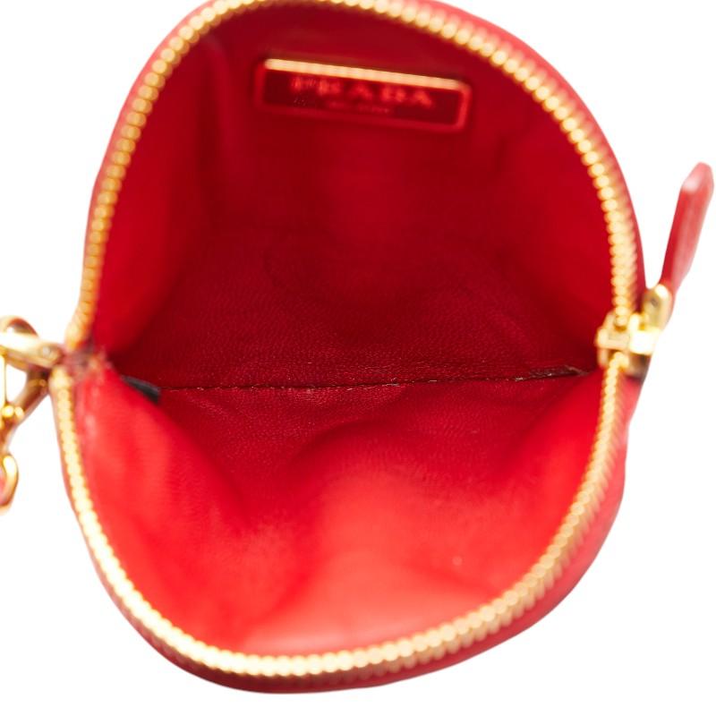 PRADA レッド ハンドバッグ 小銭入れ付き