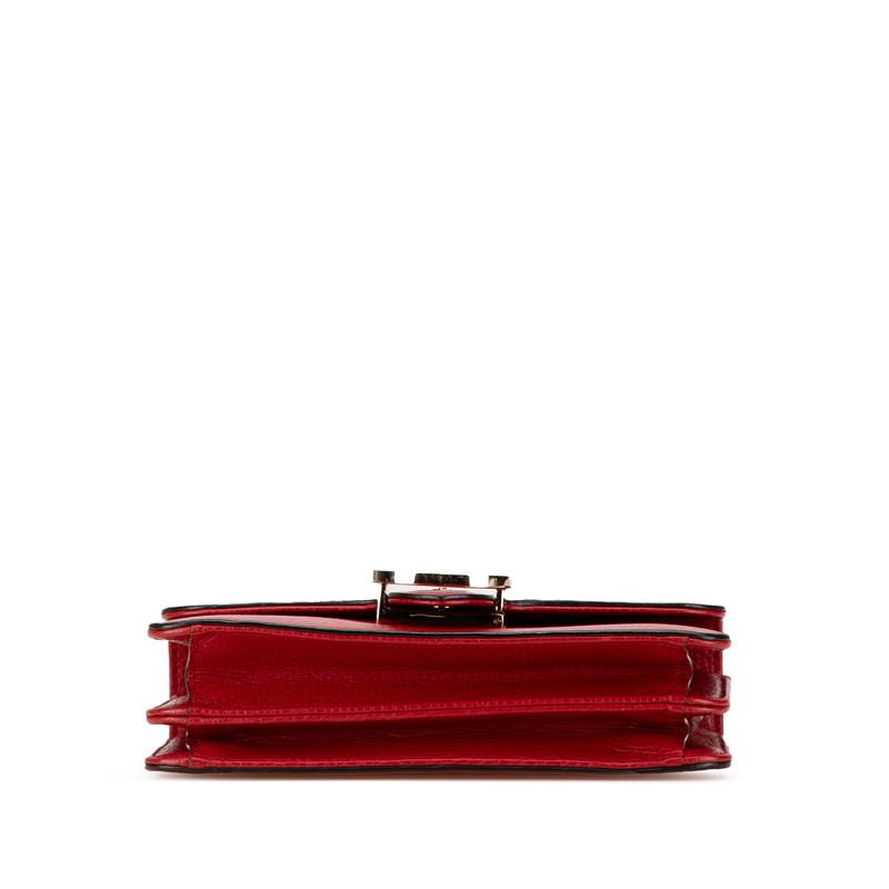 グッチ 510304 ショルダーバッグ レッド  GUCCI インターロッキングG クロスボディバッグ GUCCI（グッチ） インターロッキングG 斜め掛け チェーン ショルダー
