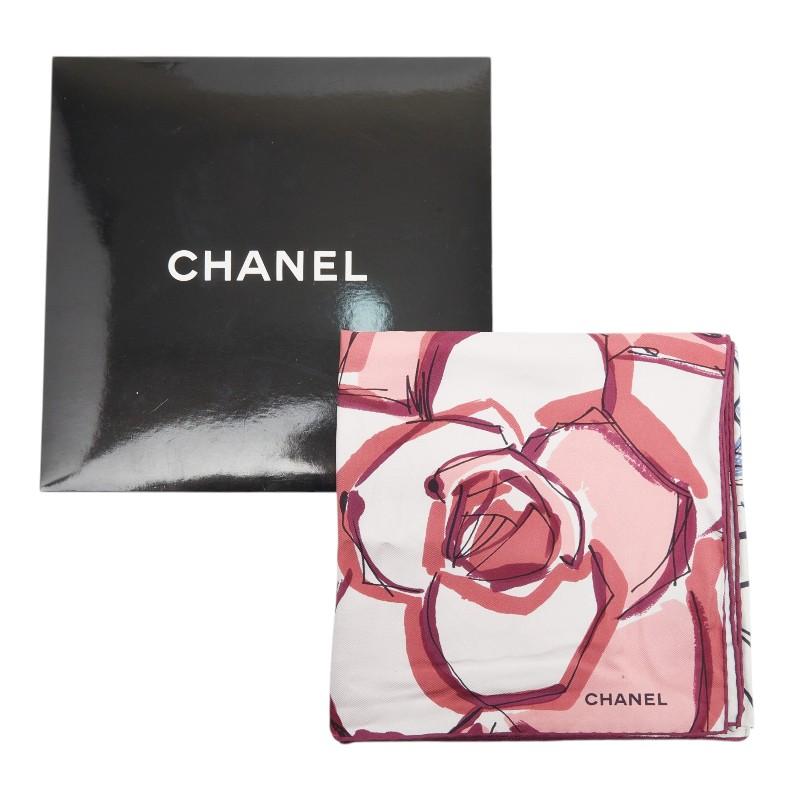 CHANEL（シャネル） ココマーク カメリア フラワー 花柄 スカーフ