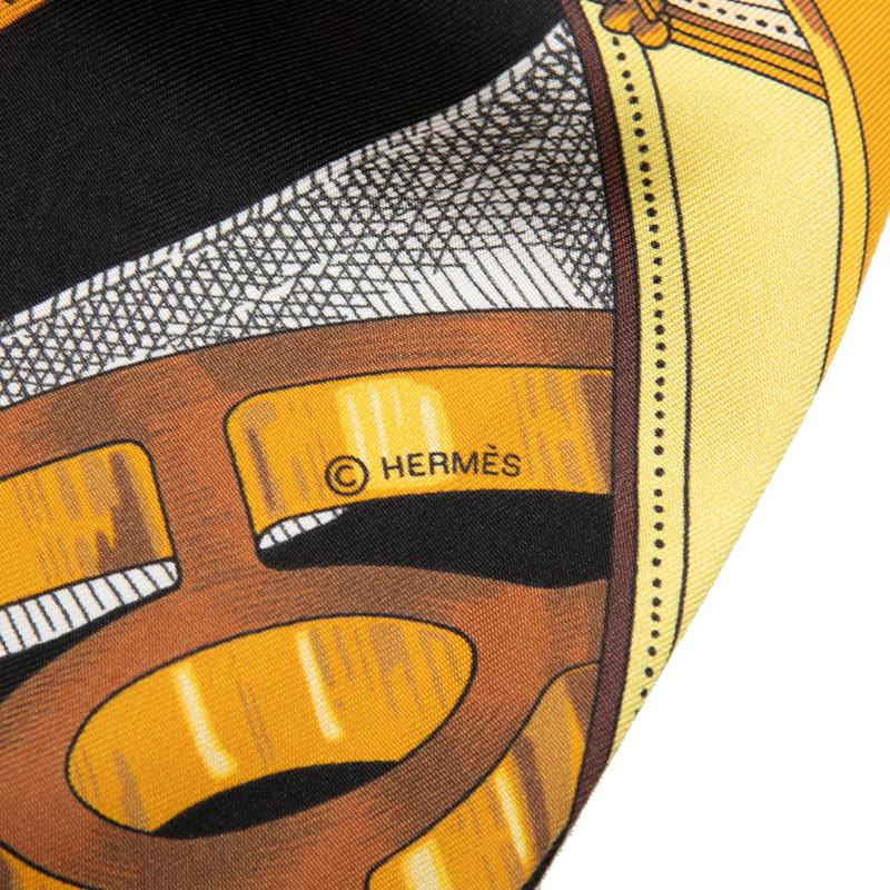 HERMES（エルメス） マキシツイリー CAVALCADOUR スカーフ ブラック