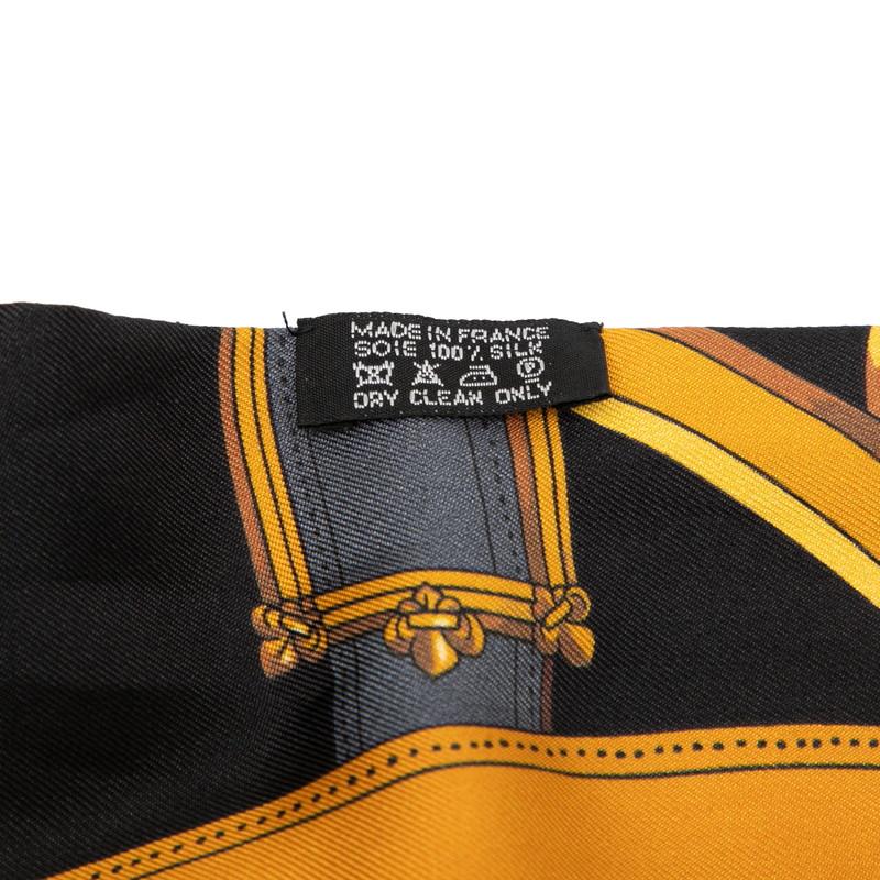 HERMES（エルメス） マキシツイリー CAVALCADOUR スカーフ ブラック