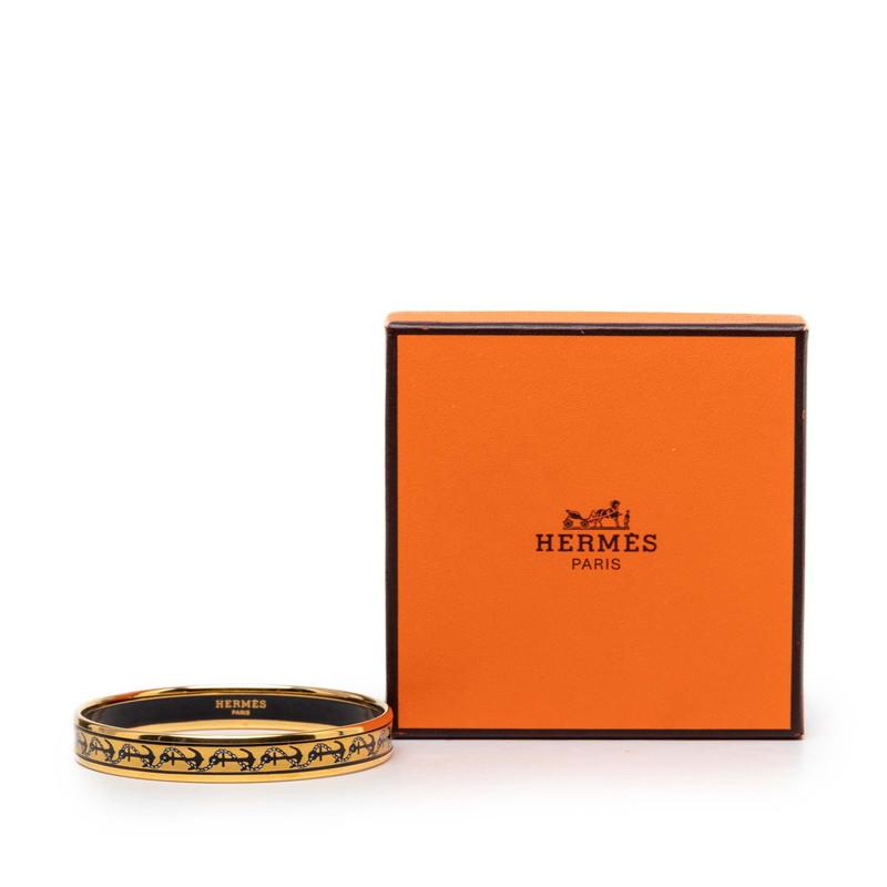 HERMES（エルメス） エマイユPM バングル ゴールド マルチカラー