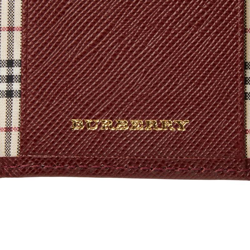 BURBERRY（バーバリー） ノバチェック 4連 キーケース ワインレッド