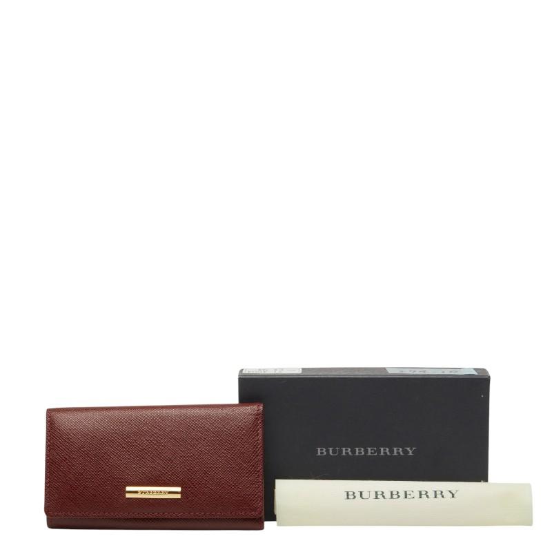 BURBERRY（バーバリー） ノバチェック 4連 キーケース ワインレッド