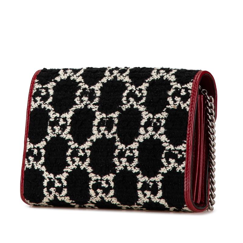 s*a様 ◇レア・未使用品◇グッチ　ディオニュソス　401231　ブラックレザー GUCCI（グッチ） GG ディオニュソス チェーン ショルダーウォレット