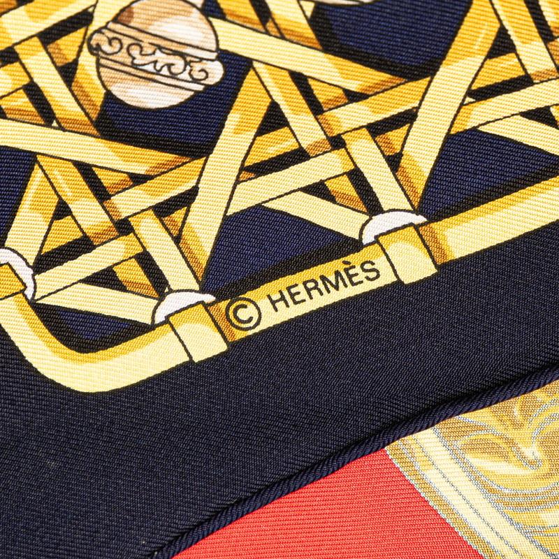 未使用、エルメススカーフ、馬車のランタン HERMES エルメス スカーフ カレ90 FEUX DE ROUTE 馬車のランタン