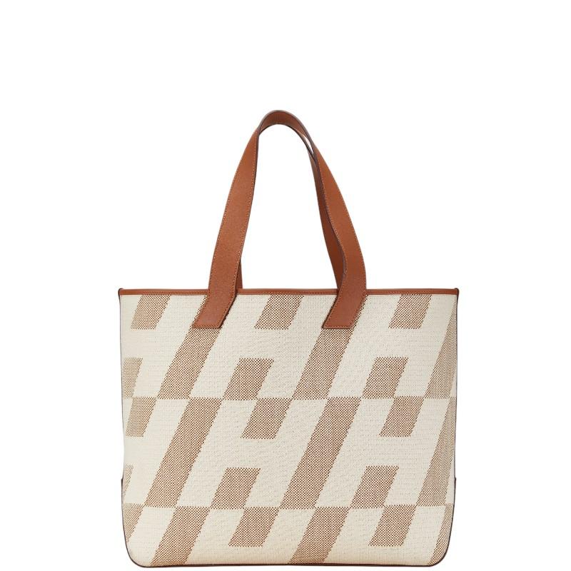 エルメス トートバッグ ベージュ ブラウン HERMES (エルメス) トートバッグ ベージュ×ブラウン