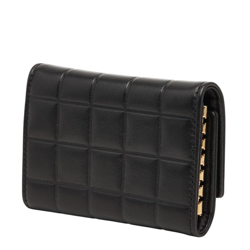 シャネル チョコバー キーケース ブラック レザー レディース CHANEL 【中古】_1