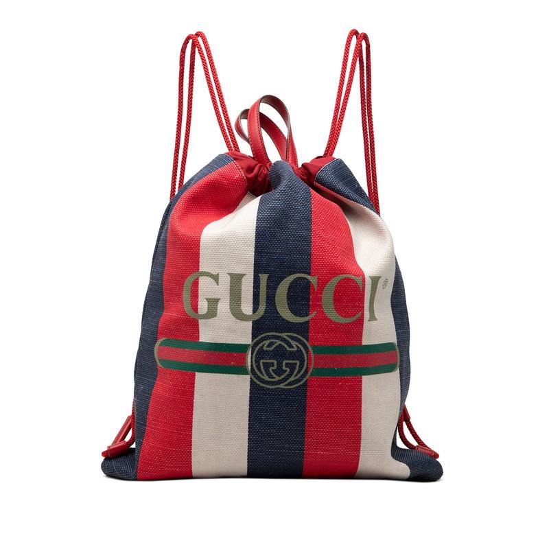 GUCCI（グッチ） シェリーライン ロゴ リュック バックパック 巾着