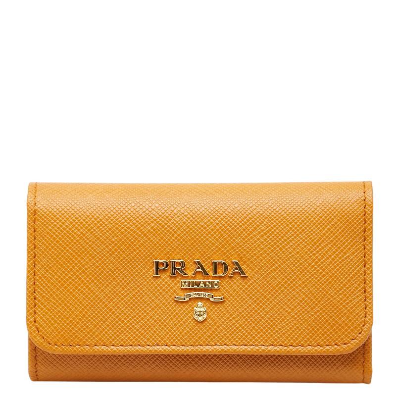 PRADA（プラダ） キーケース KP5052 イエロー サフィアーノレザー