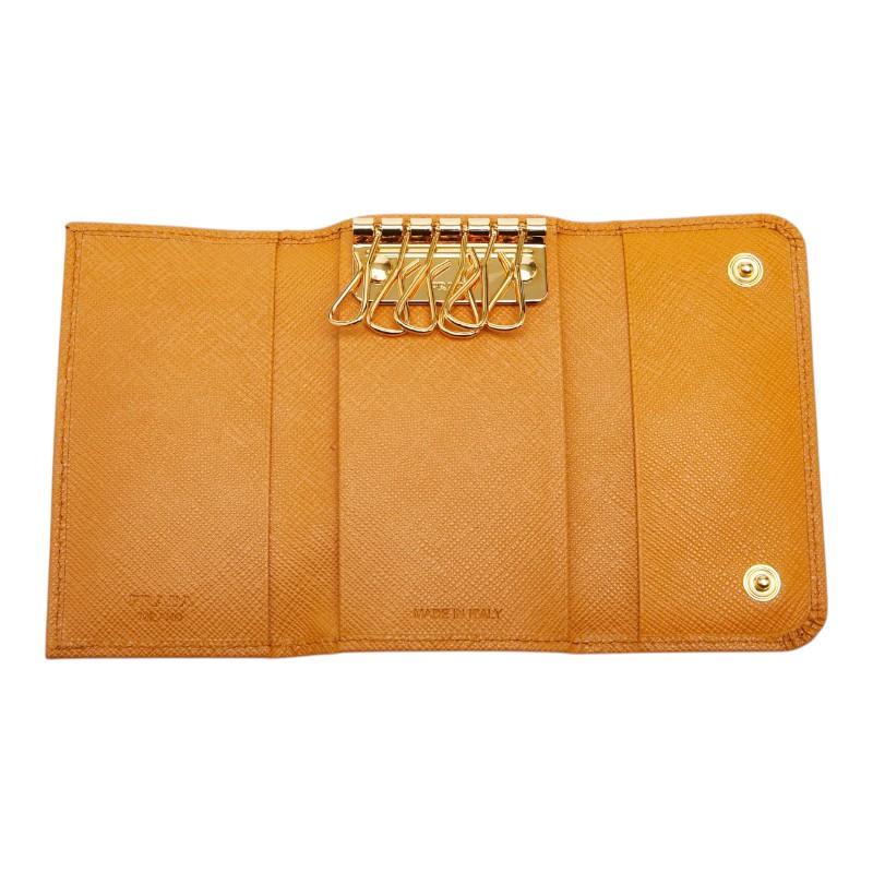 PRADA（プラダ） キーケース KP5052 イエロー サフィアーノレザー