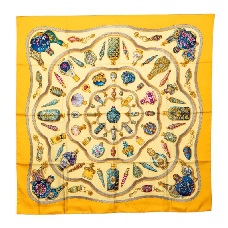 HERMES（エルメス） カレ90 Qu importe le flacon 香水瓶 スカーフ