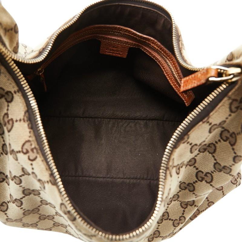 グッチ GUCCI ホースビット ワンショルダー GGキャンバス ショルダーバッグ【中古】 中古・古着通販】GUCCI (グッチ) GGキャンバス ホースビット1955