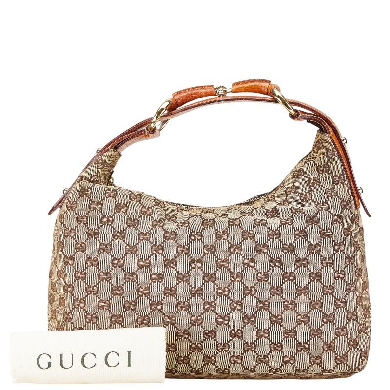 GUCCI（グッチ） GGキャンバス ホースビット ハンドバッグ ワン