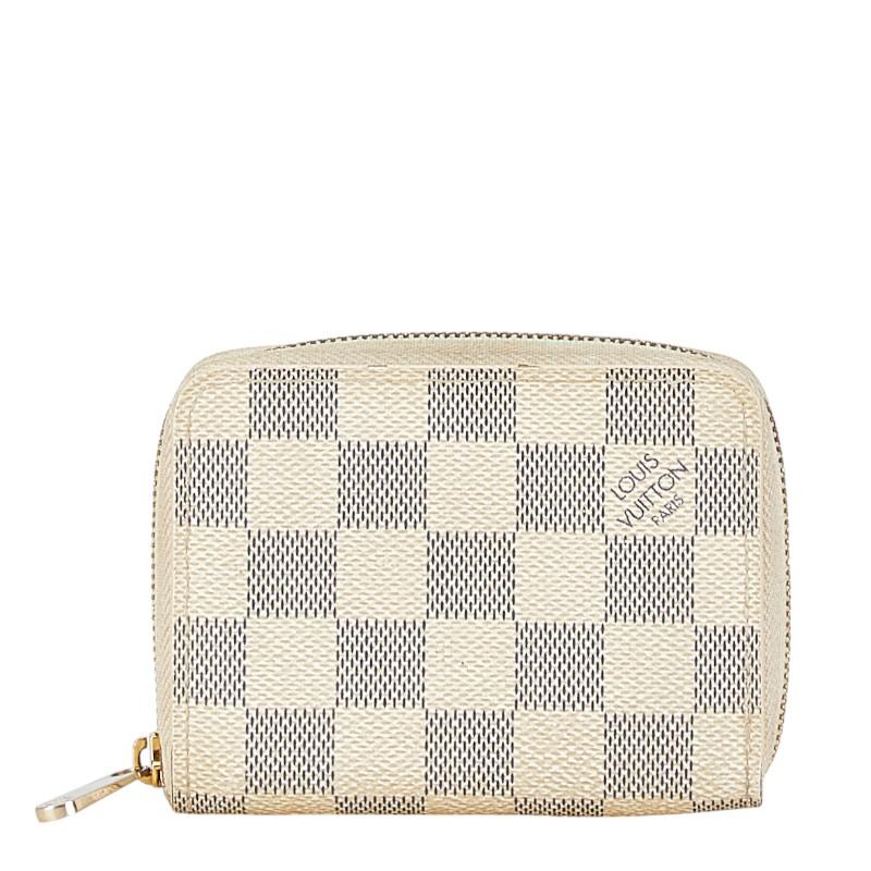 ■中古■　ルイヴィトン ジッピー パース ケース 小銭入れ カード 財布 ダミエ アズール ホワイト N63069 【426179】5 LOUIS VUITTON（ルイ・ヴィトン） ルイ ヴィトン ダミエ アズール