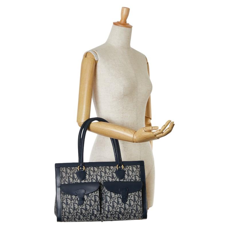 ディオール トロッター ハンドバッグ トートバッグ ネイビー