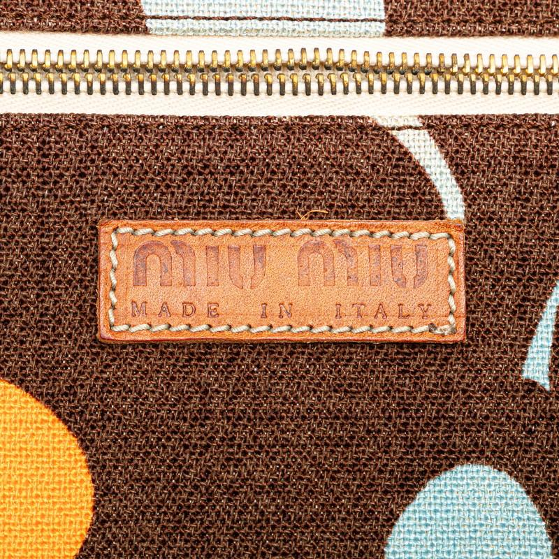 miu ミュウミュウ ハンドバッグ トートバッグ ブラウン オレンジ