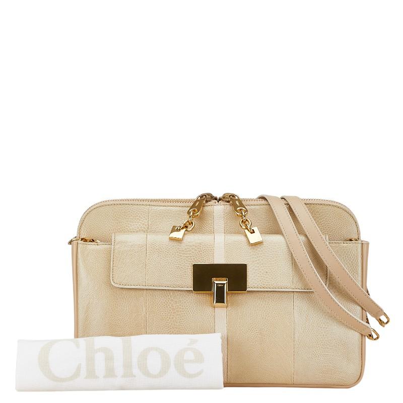 Chloe（クロエ） ルーシー チェーン ショルダーバッグ ベージュ