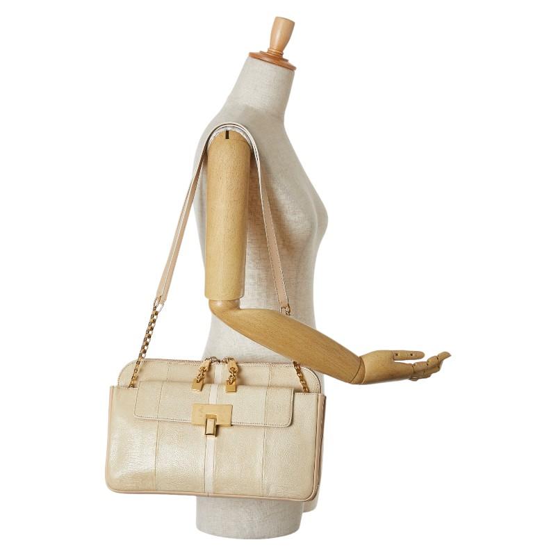 Chloe クロエ ルーシー チェーン ショルダーバッグ ベージュ Chloe クロエ ルーシー チェーン ショルダーバッグ ベージュ
