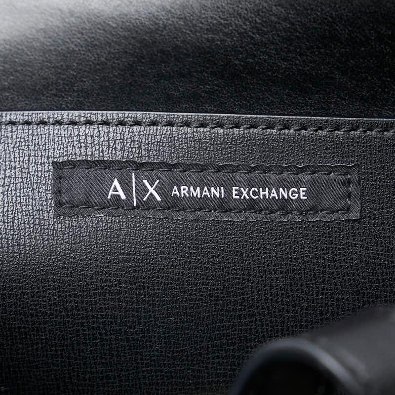 ARMANI（アルマーニ） エクスチェンジ BOXロゴバックル ハンドバッグ