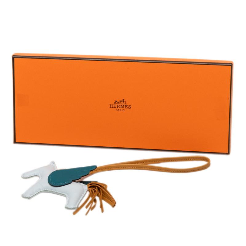 HERMES（エルメス） ロデオ ペガサス PM バッグチャーム ブルー系
