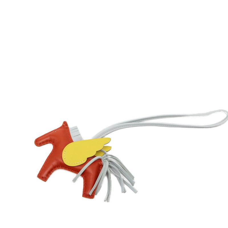 新品HERMES エルメス　ロデオペガサスPM ロデオPM HERMES（エルメス） ロデオ ペガサス PM バッグチャーム ブラウン系
