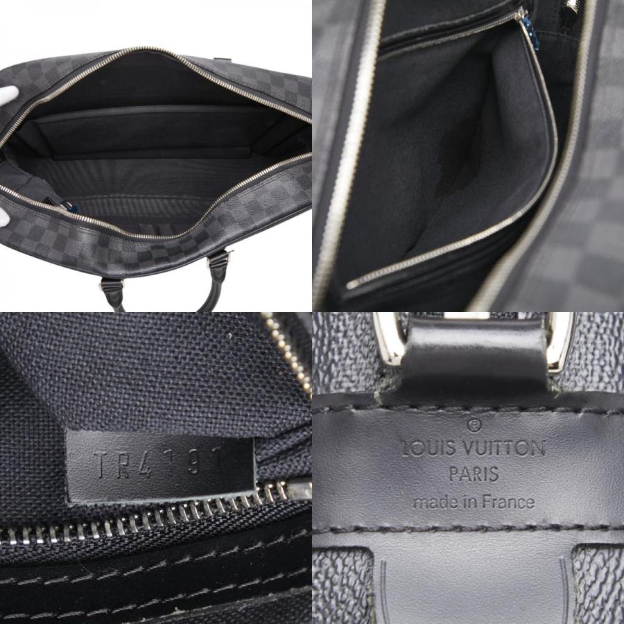 ルイ ヴィトン ダミエ グラフィット ヴォワヤージュGM ビジネスバッグ ブリーフケース N41123 PVC メンズ LOUIS VUITTON 【228-77101】 LOUIS VUITTON（ルイ・ヴィトン） ルイ ヴィトン ダミエ グラフィット
