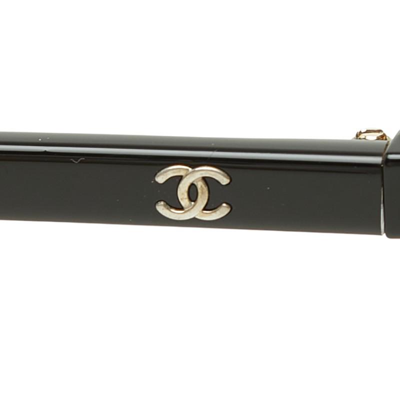 値下【極美品】CHANEL ココマーク スクエア サングラス ブラック 中古美品 CHANEL（シャネル） ココマーク POLARIZED スクエアシェイプ