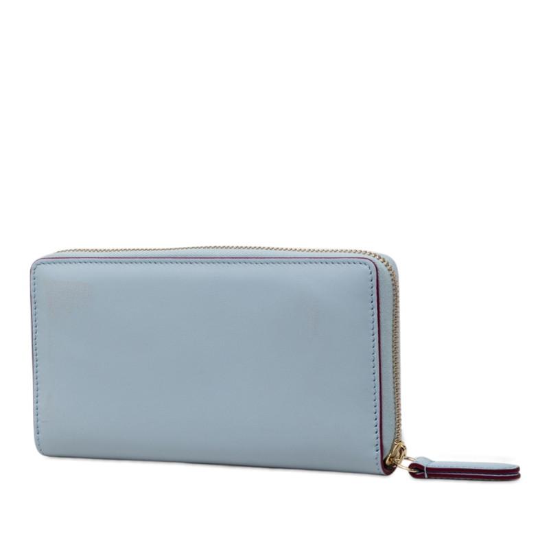 【新品未使用】グッチ　ヒグチユウコ　ラウンドジップ長財布　ブルー 847918 GUCCI（グッチ） × ヒグチユウコ ラウンドファスナー 長財布 847918
